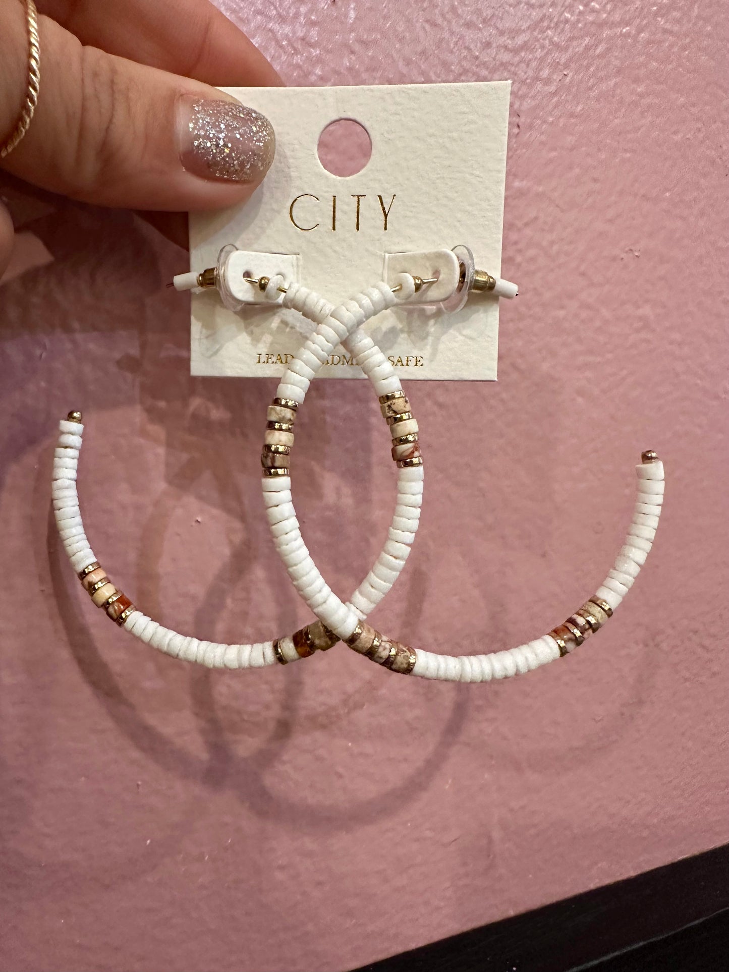 Shell & Stone Hoops