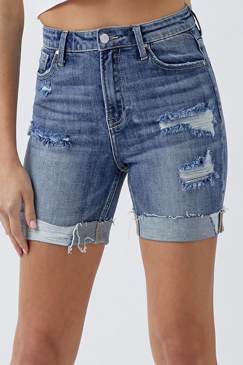 High Rise Bermuda Shorts