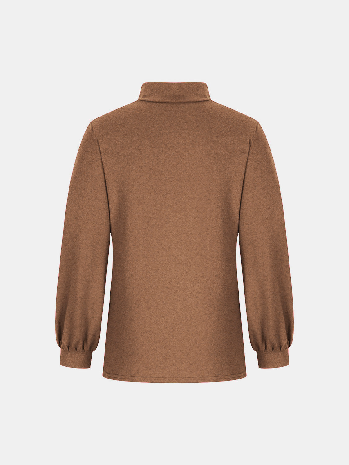 Full Size Mock Neck Long Sleeve T-Shirt