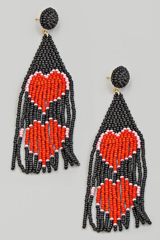 Be Mine Beaded Stud